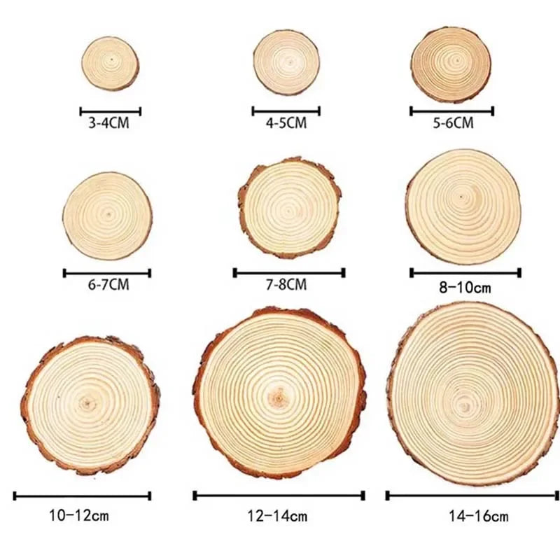 Madera natural de pino 4-16 cm diámetro